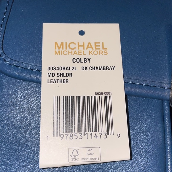 Michael Kors Blue Shoulder Bag - Picture 4 of 4